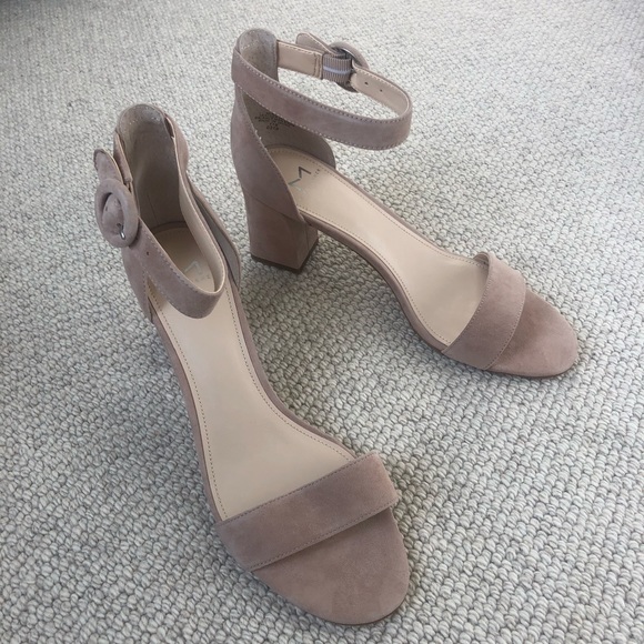 Marc Fisher Block Heel Sandal Karlee Suede Pink - Picture 4 of 14
